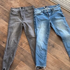 Kut from the Kloth Women's Skinny Jeans - Gray and Blue